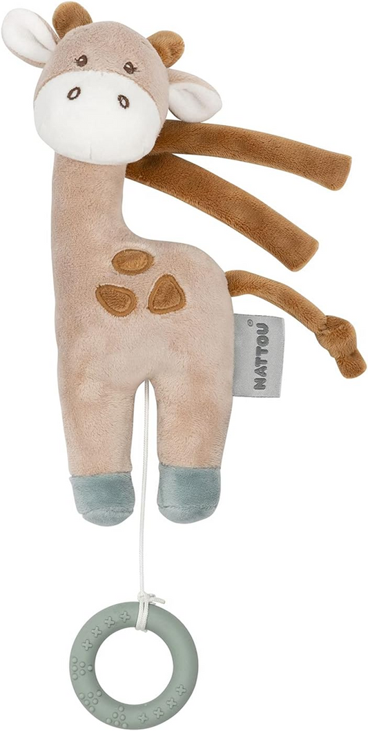 NATTOU peluche suspendue avec boîte à musique La-Le-Lu GIRAFE LUNA 22 cm