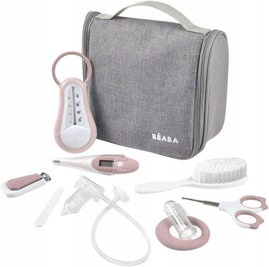 BEABA set de soins pour bébé 9 pièces + organiseur avec poignée