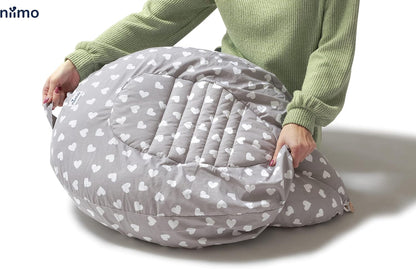 Coussin multifonction NIIMO 3 en 1 pour grossesse, allaitement, nid + housse