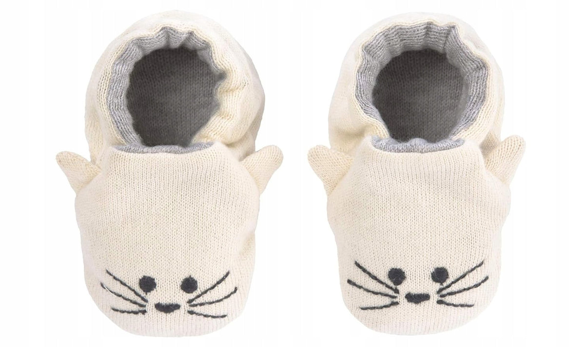 LASSIG Litle Chums Cat BUTY DLA NIEMOWLĄT z bawełny organicznej + worek