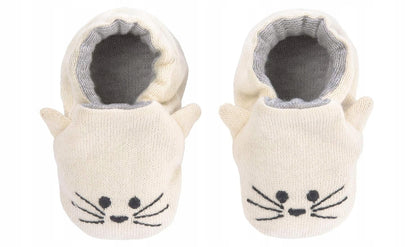 LASSIG Litle Chums Cat BUTY DLA NIEMOWLĄT z bawełny organicznej + worek