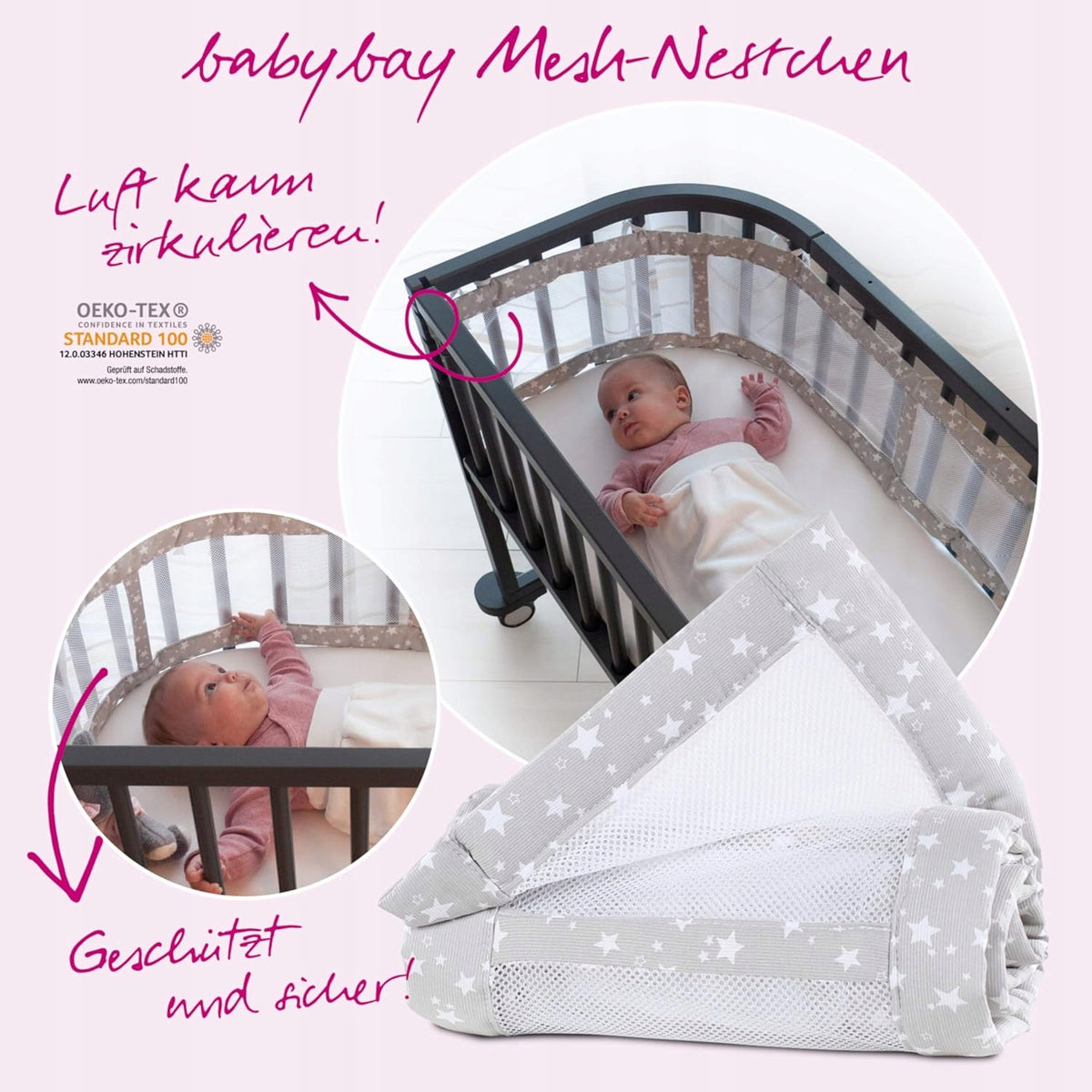 BABYBAY protège-lit pour lit bébé 168x24cm