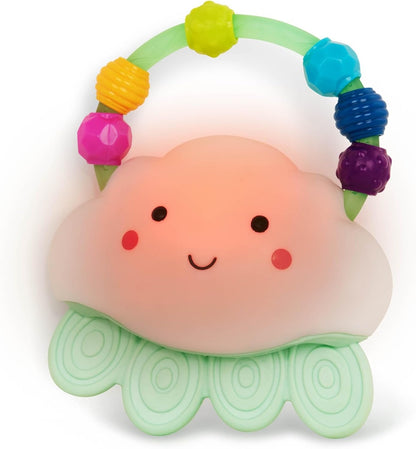 B.TOYS Rain-Glow Squeeze silikonowa lampka z gryzakiem CHMURKA 11x13 cm