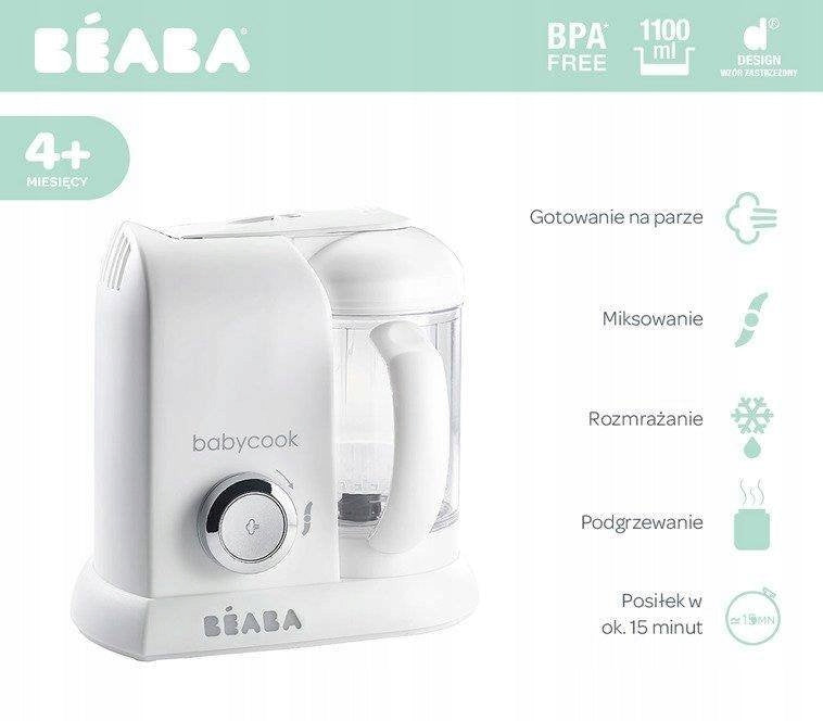 BEABA Babycook ROBOT KUCHENNY 4w1 parowar, mikser