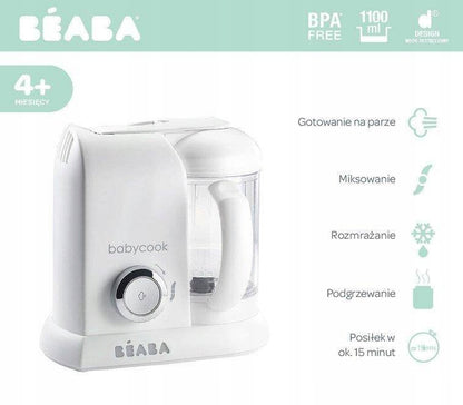 BEABA Babycook ROBOT KUCHENNY 4w1 parowar, mikser