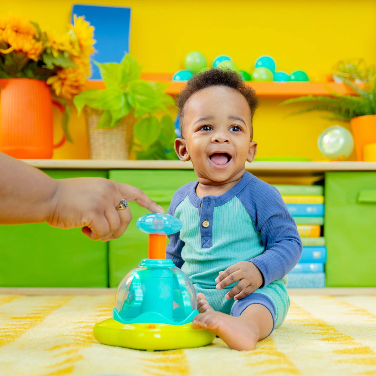 Bright Starts Press Glow Spinner jouet musical 6m+