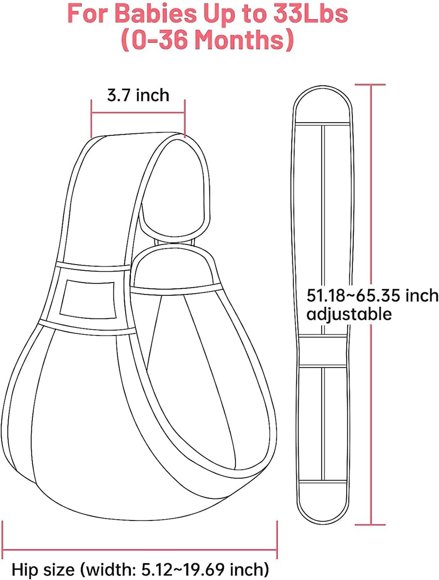 MUMGAROO porte-bébé écharpe jusqu'à 15kg