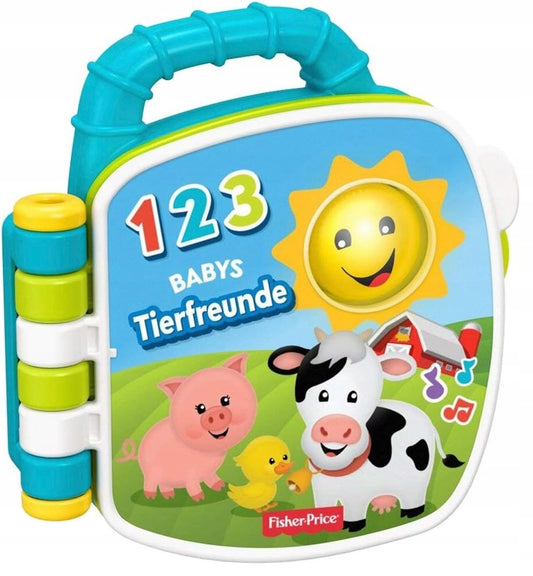 FISHER-PRICE GFP29 livro sensorial eletrónico JĘZYK NIEMIECKI