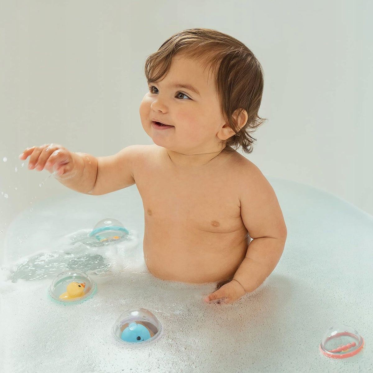 MUNCHKIN Float & Play bańki z grzechotkami do kąpieli 4 sztuki