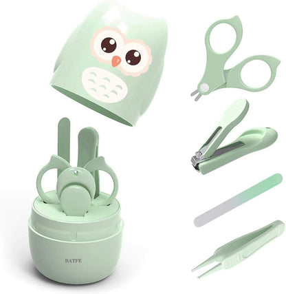 BEIDELI Baby-Pflegeset, 4-teilig + Organizer mit Deckel SOWA