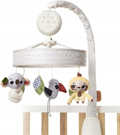 TINY LOVE Boho Chic karuzela do łóżeczka, kolorowa karuzela z pluszowymi zabawkami do łóżeczka lub wózka