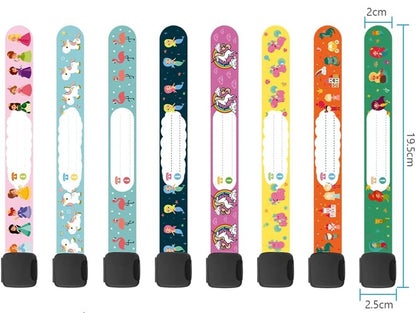 Bracelets SOS étanches VICLOON pour enfants 8 pièces + marqueur "O"