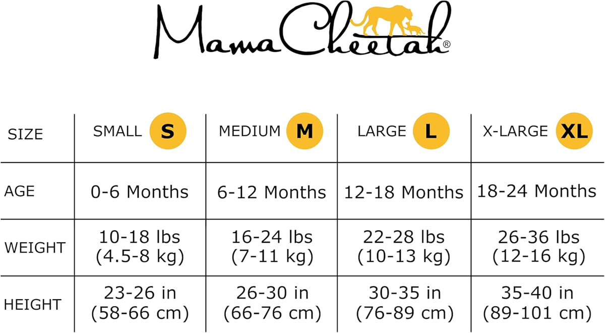 MAMA CHEETAH gigoteuse 0,5TOG x2 12-18 mois