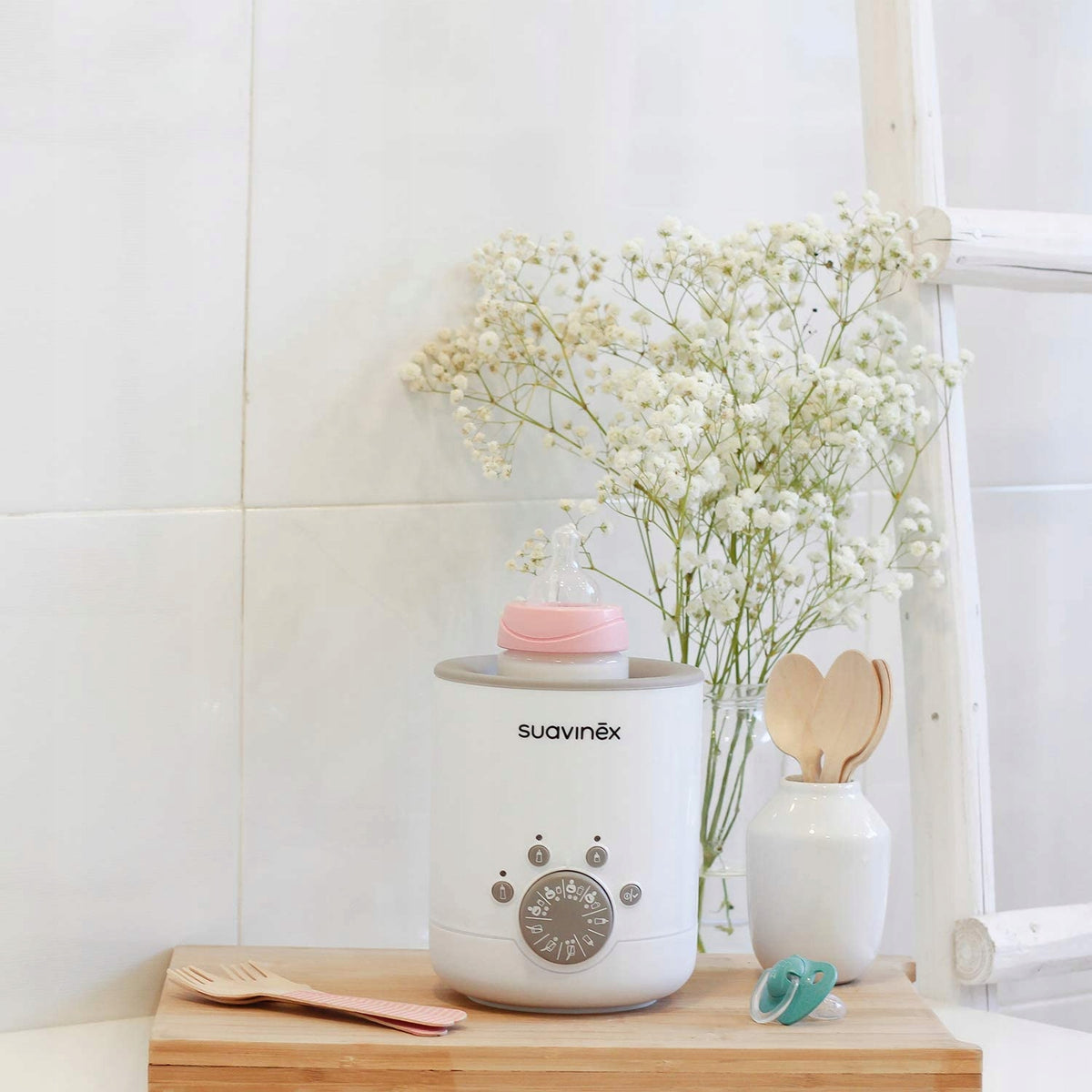 SUAVINEX chauffe-biberon et chauffe-pots 3-en-1