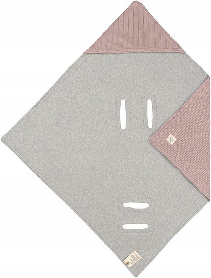 LASSIG couverture d’emmaillotage pour siège auto couverture GOTS