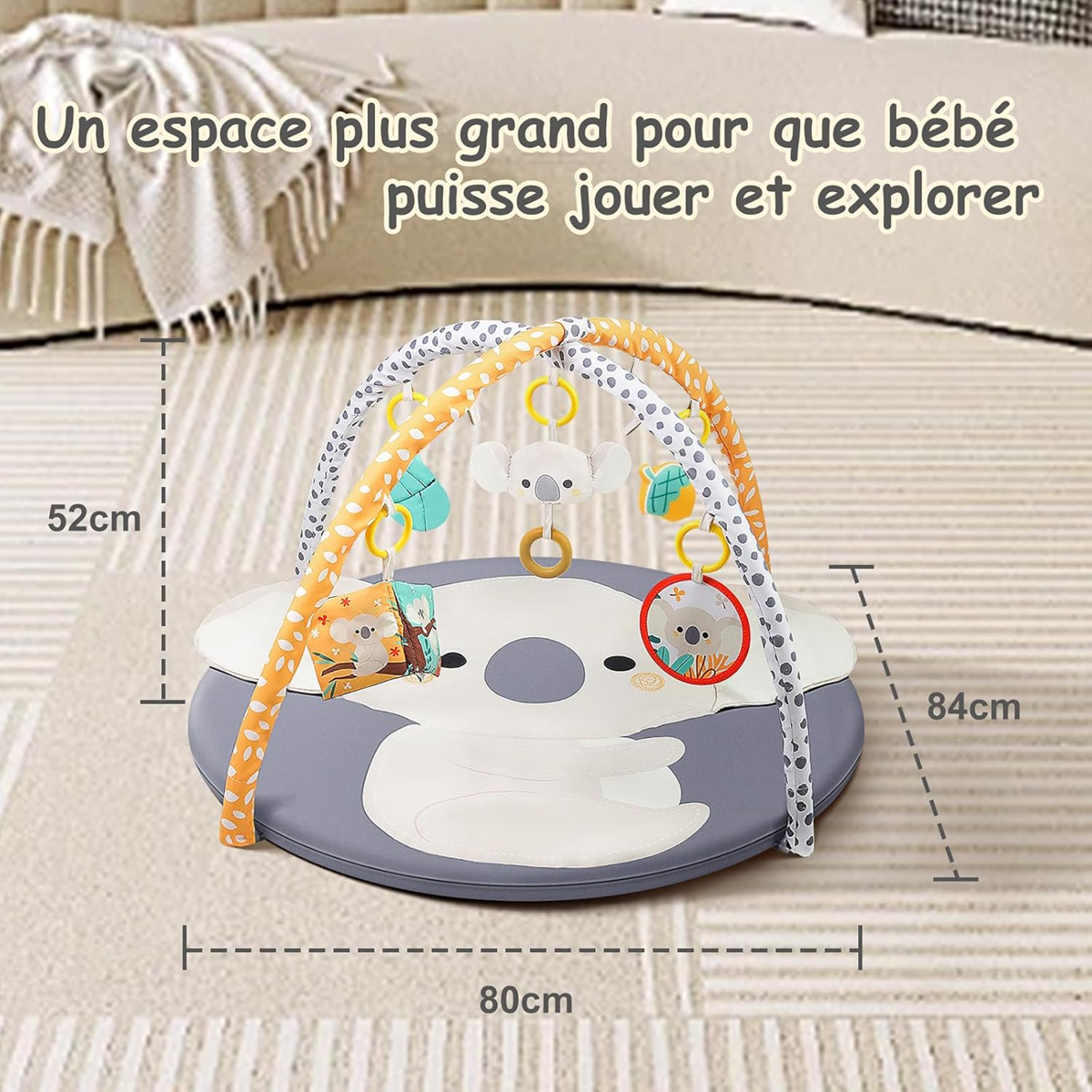 SUIHUOOO tapis d'éveil + jouets KOALA