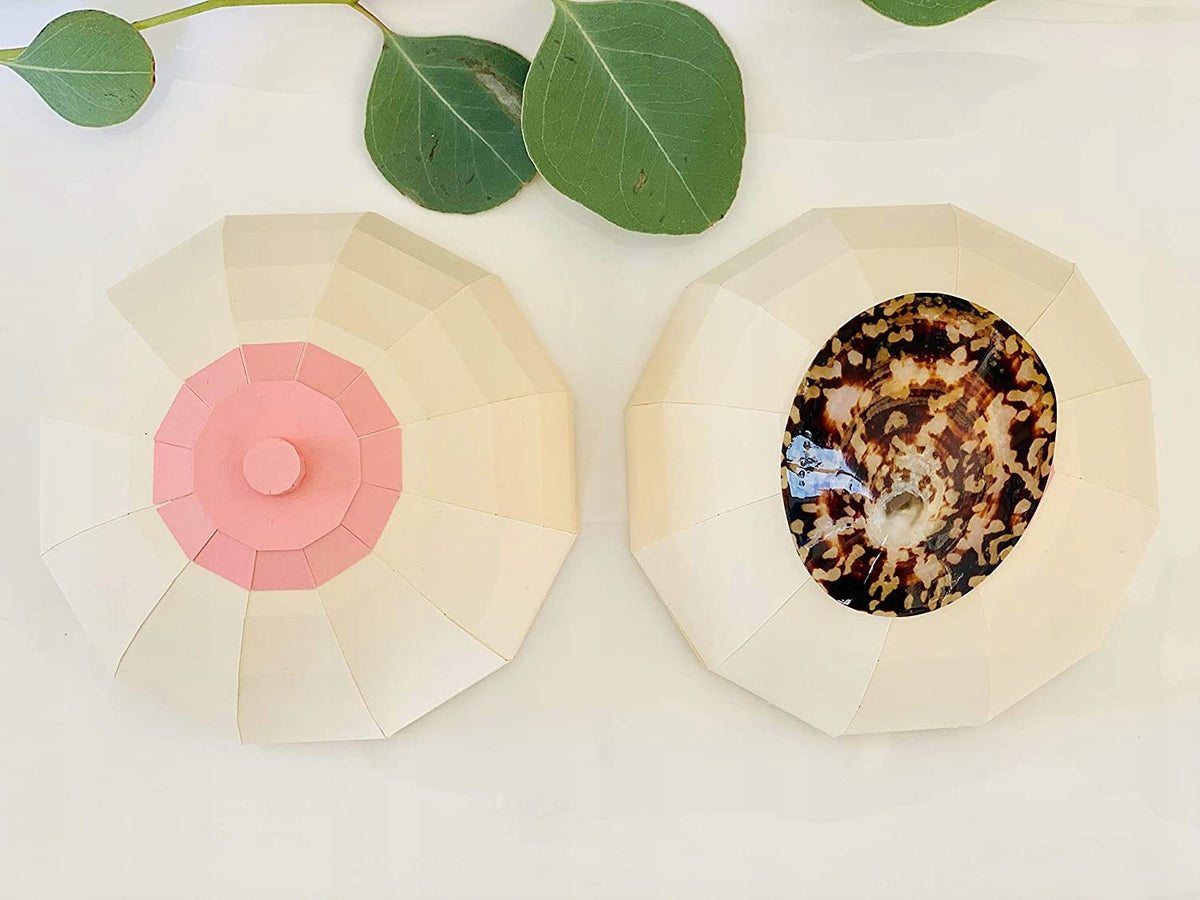 BABY SHELL nakładki muszle z masą perłową osłonki na brodawki L 7 cm, naturalna pielęgnacja brodawek