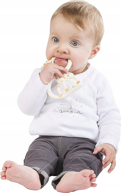 ŻYRAFA SOPHIE gryzak naturalny SO PURE 18CM dla niemowlaka, miękki, lekki, 100% naturalny kauczuk