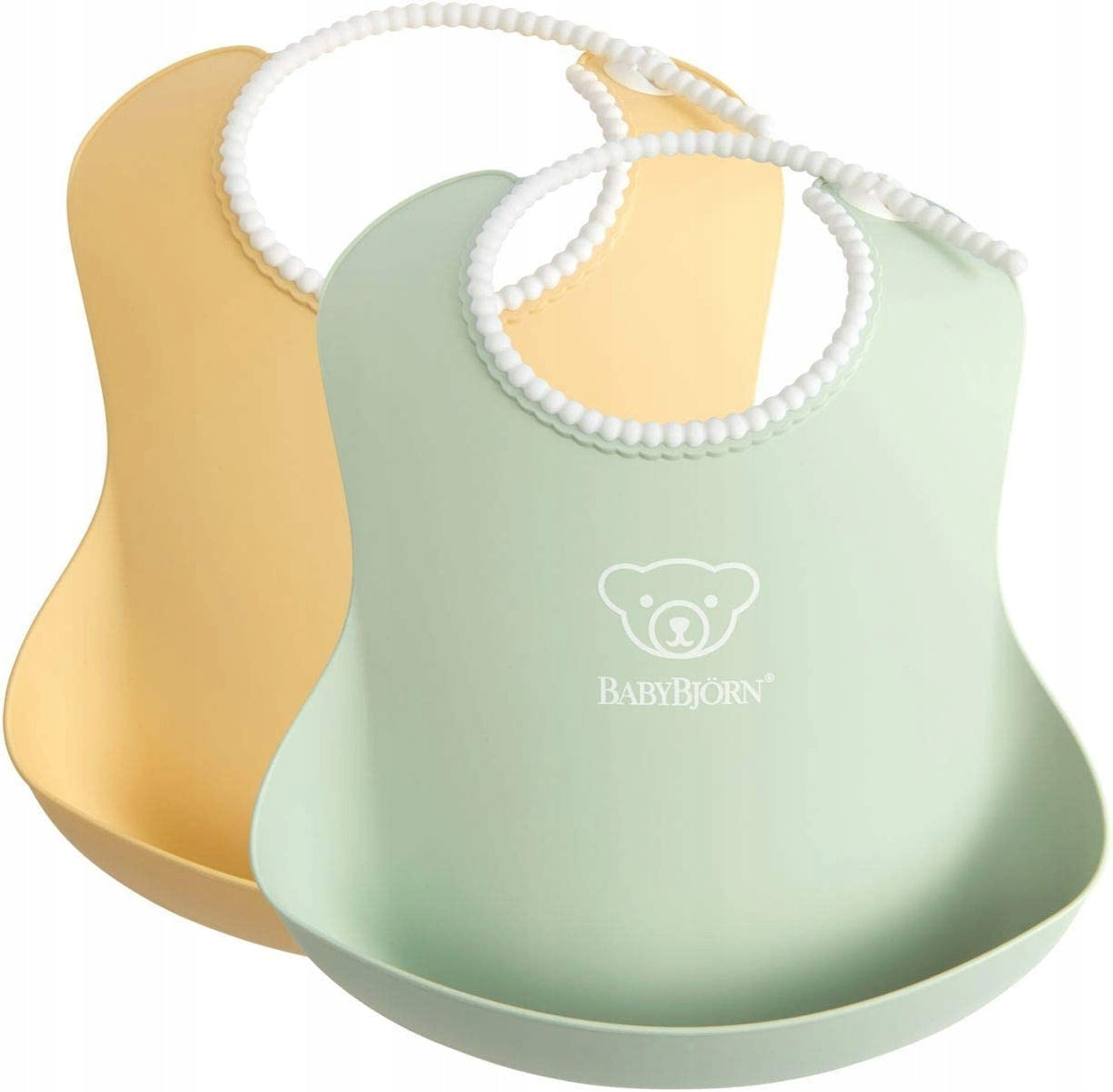 BABYBJORN bavoir en silicone avec poche x2