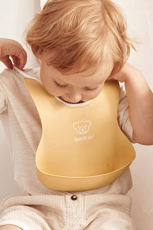 BABYBJORN bavoir en silicone avec poche x2