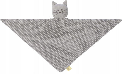 LASSIG Little Chums dzianinowy komforter przytulanka KOT 26 cm "N