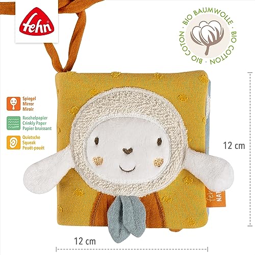 Fehn fehnNATUR sensory book Little Sheep 11x11 cm