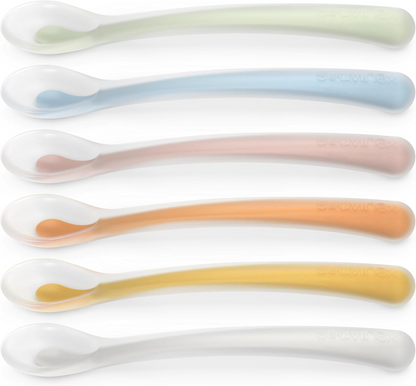 SUAVINEX Selection elastyczna łyżeczka silikonowa 16 cm 4 m+ różowa