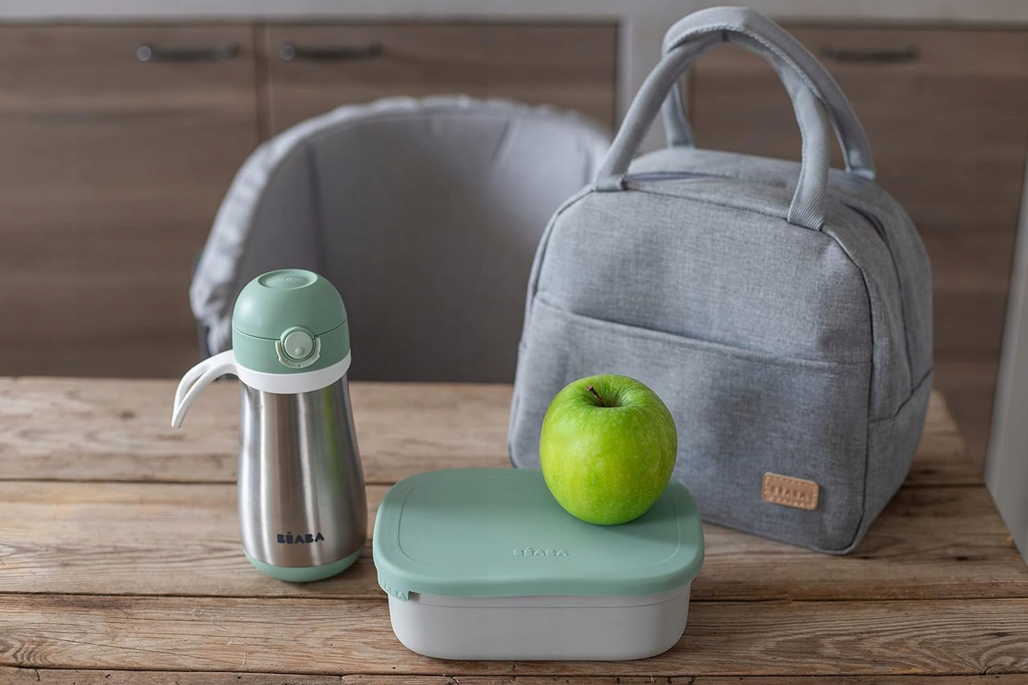 BEABA śniadaniówka lunchbox STAL nierdzewna 760ml z przegrodami – zdjęcie produktu 3