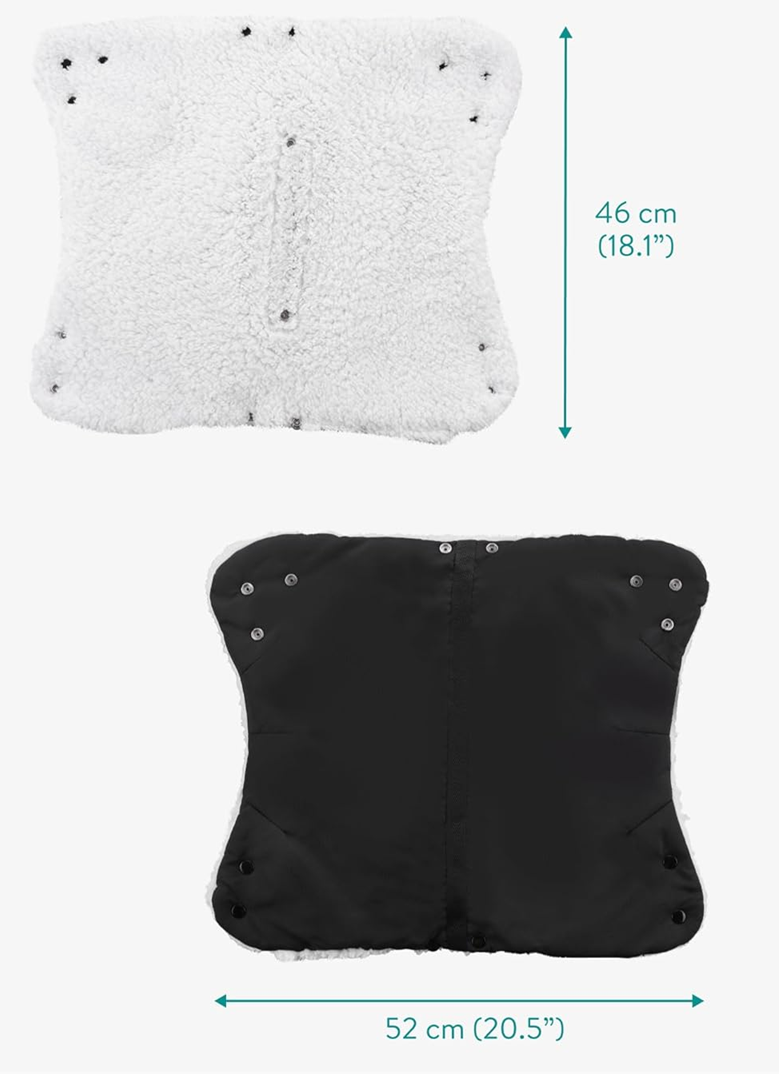NAVARIS moufles pour poussette avec doublure polaire imperméable