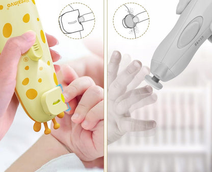 MEGAINVO lime à ongles électrique avec lampe LED, 10 embouts