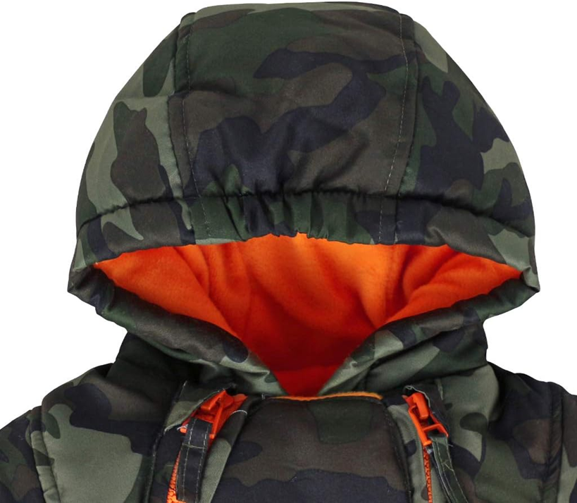 JIAMY zimný overal s kapucňou 6-9 mes. + rukavičky a topánočky