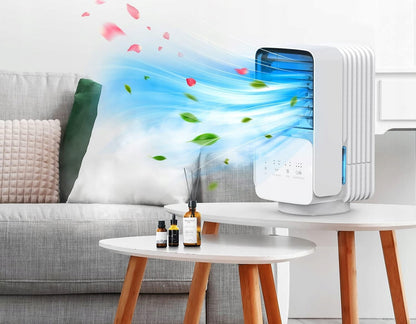 OMISOON Air Cooler mini climatiseur 700 ml avec panneau tactile et lampe