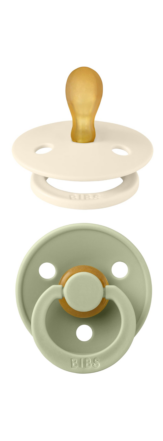 BIBS COLOUR smoczki uspokajające 2pack kauczuk 18 msc+