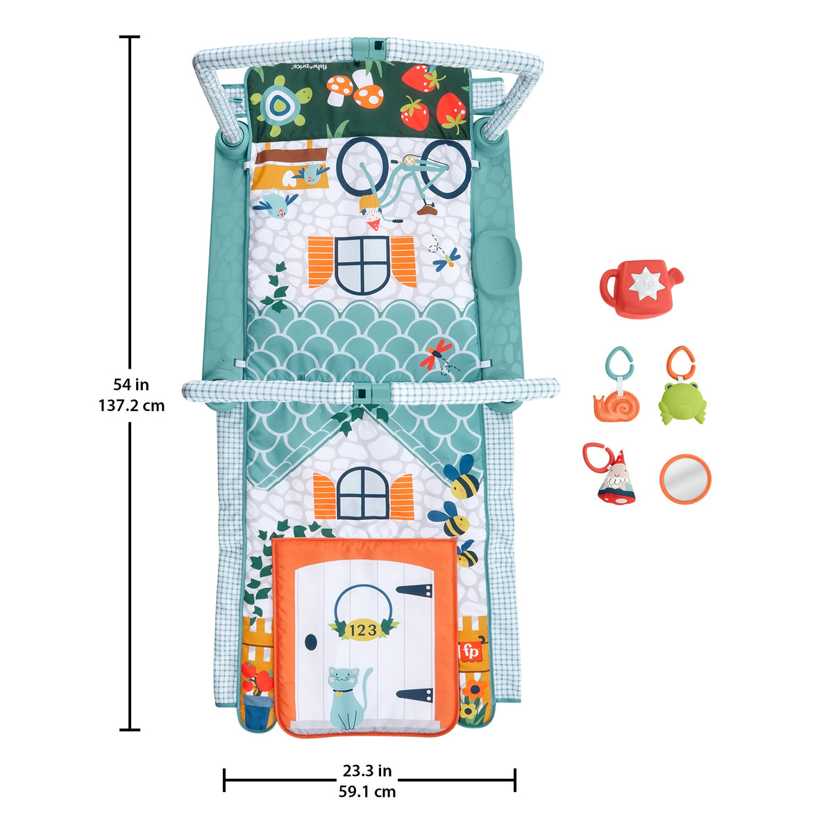 FISHER-PRICE mata do zabawy 3w1 edukacyjna Domek Odkrywcy