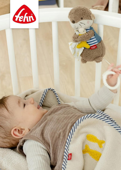 FEHN pluszowa zawieszka z pozytywką WYDRA 17 cm kołysanka Brahmsa – zdjęcie produktu 3