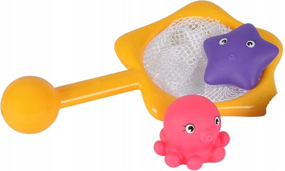 SIMBA ABC jouet de bain épuisette et 2 animaux marins
