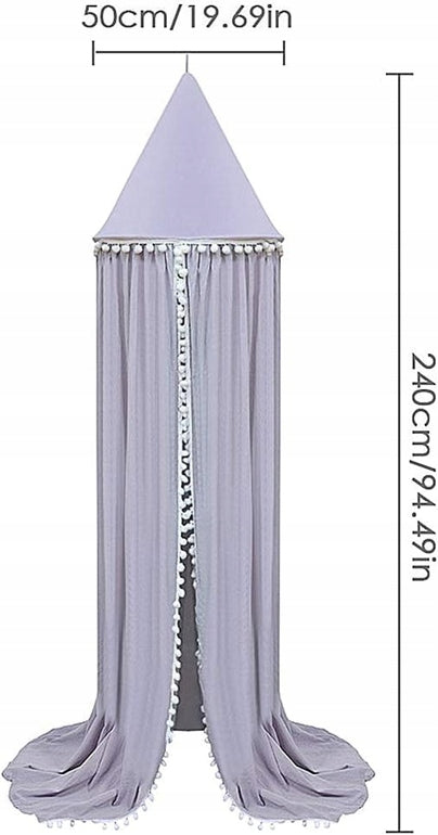 BALDACHIM na stelaż z pomponami 240cm – zdjęcie produktu 3