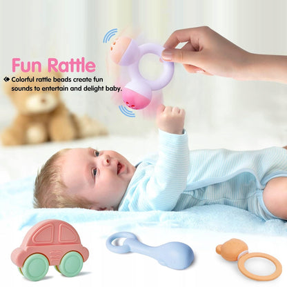 TOYABI Baby Rattles ensemble de 10 hochets + boîte de rangement