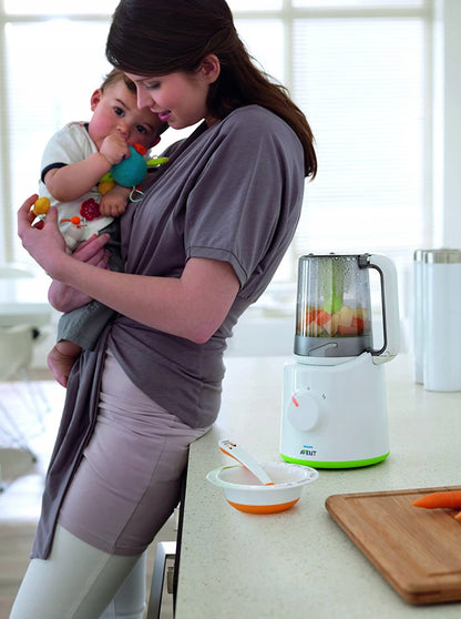 PHILIPS AVENT SCF870/20 2w1 parowar mikser 800 ml z akcesoriami do przygotowania posiłków dla dziecka