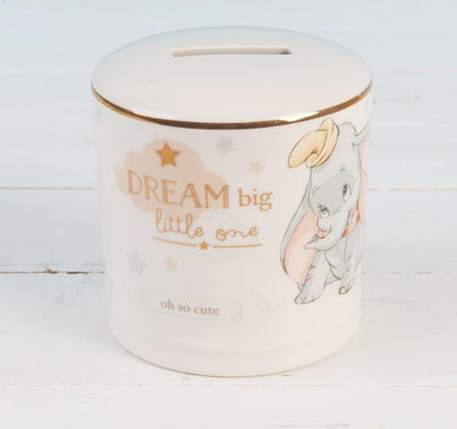 WIDDOP & Co Disney ceramiczna skarbonka Słoń Dumbo 8,5 x 8,5 cm