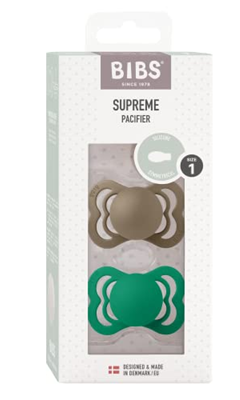 BIBS SUPREME chupetas calmantes de silicone 0-6 meses SIMÉTRICAS