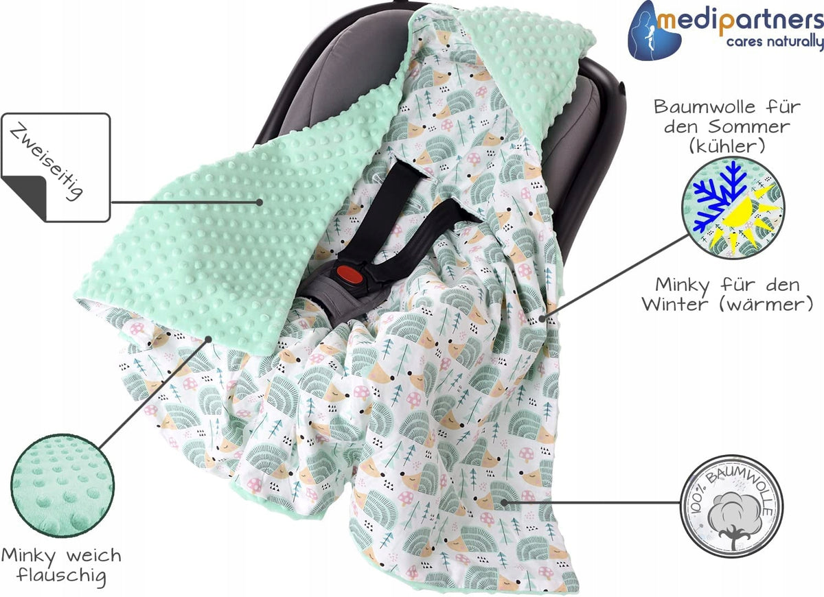 MEDIPARTNERS couverture pour siège auto couverture MINKY