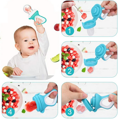 TINABLESS distributeur de tétine pour fruits 3-12 mois 1 pièce 3 embouts