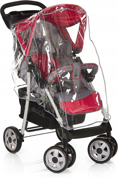 HAUCK folia przeciwdeszczowa Hauck Shopper – przezroczysta osłona przeciwdeszczowa do wózka, ochrona przed deszczem i wiatrem