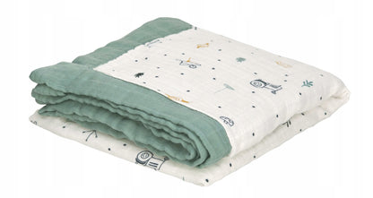 LASSIG manta de viscosa de bambú 100x100 para bebés