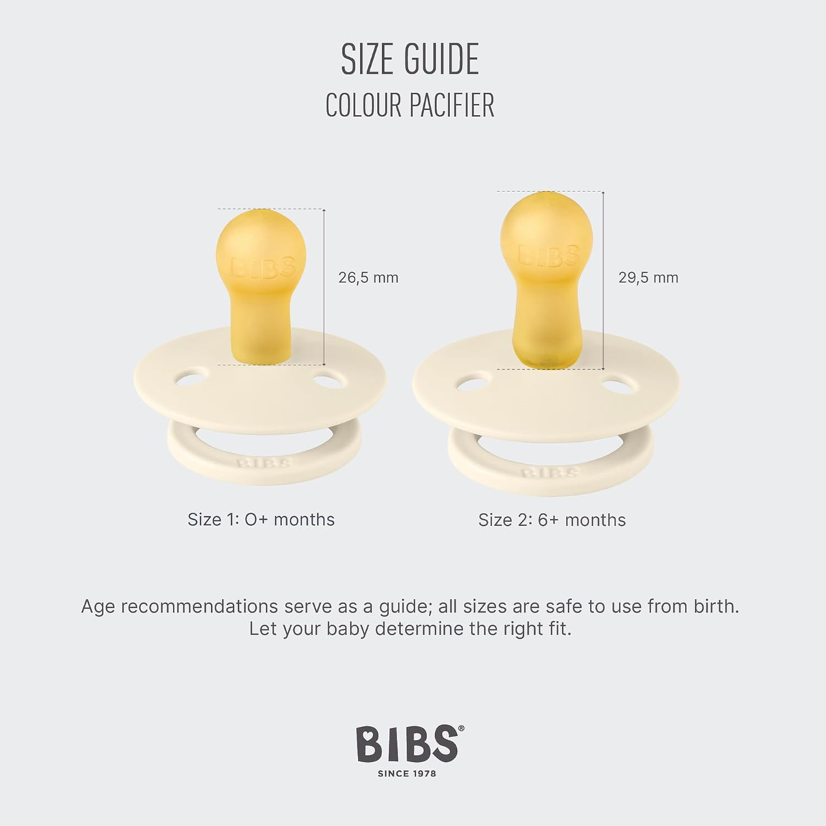 BIBS COLOUR STUDIO smoczki uspokajające 2pack kauczuk 0-6msc