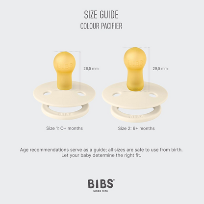 BIBS COLOUR STUDIO smoczki uspokajające 2pack kauczuk 0-6msc