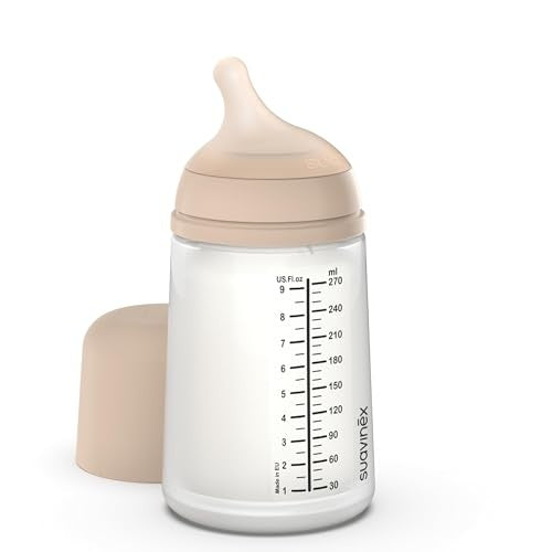 Suavinex Zero Zero biberon anti-colique 270 ml 3m+ débit moyen (M)