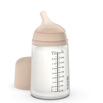 Suavinex Zero Zero biberon anti-colique 270 ml 3m+ débit moyen (M)