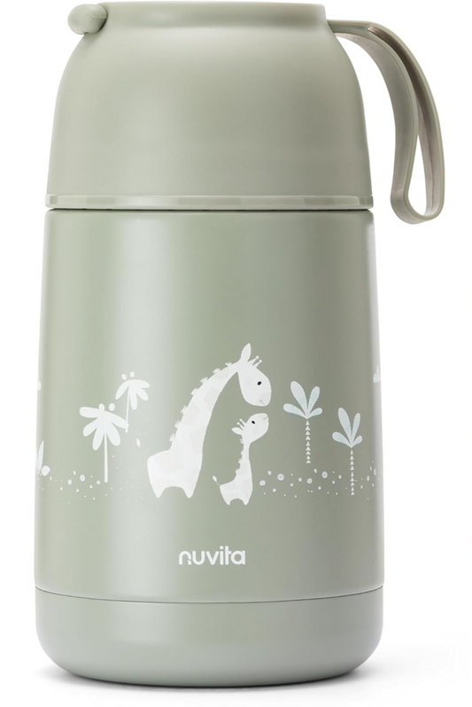 NUVITA 4475 thermos alimentaire en acier inoxydable 620 ml 0+ GIRAFES